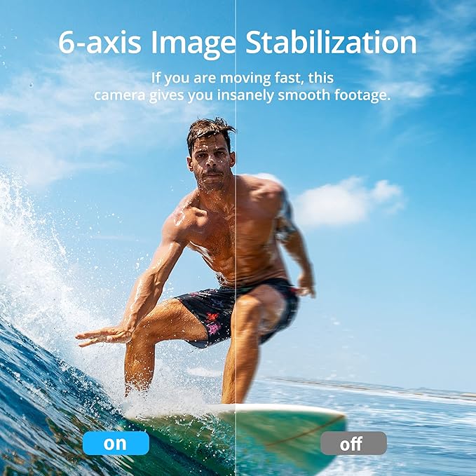 Akaso Brave 7 4K Action Camera Waterproof Body & EIS Stabilization